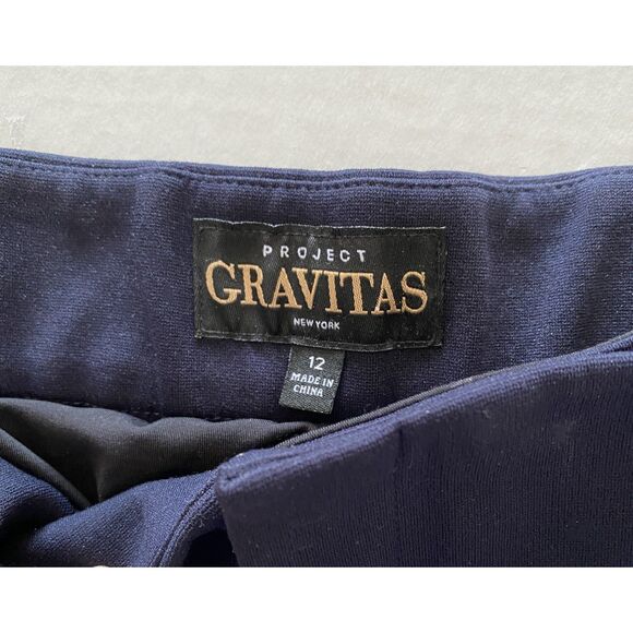 Project Gravitas Annie Ponte Stretch Dress Pants Slim Fit Shaping Sz 12 (flaw) - Picture 12 of 16